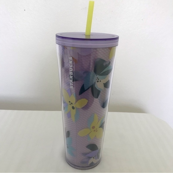 Starbucks 2023 Drifting Magnolias Purple Lavender Venti Cold Cup 24oz NWT - Picture 12 of 15